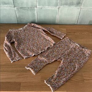 H&M Floral Kids Pajama Set - Multicolor